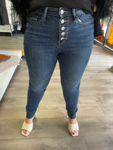 Load image into Gallery viewer, Judy Blue High Rise Button Fly Cut Off Skinny