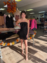 Load image into Gallery viewer, H42876 Sequin Bow Mini Tube Dress