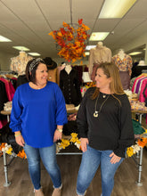 Load image into Gallery viewer, Woven Top with Smocked Sleeve Detail