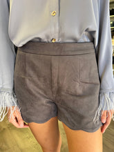 Load image into Gallery viewer, Suede Scallop shorts