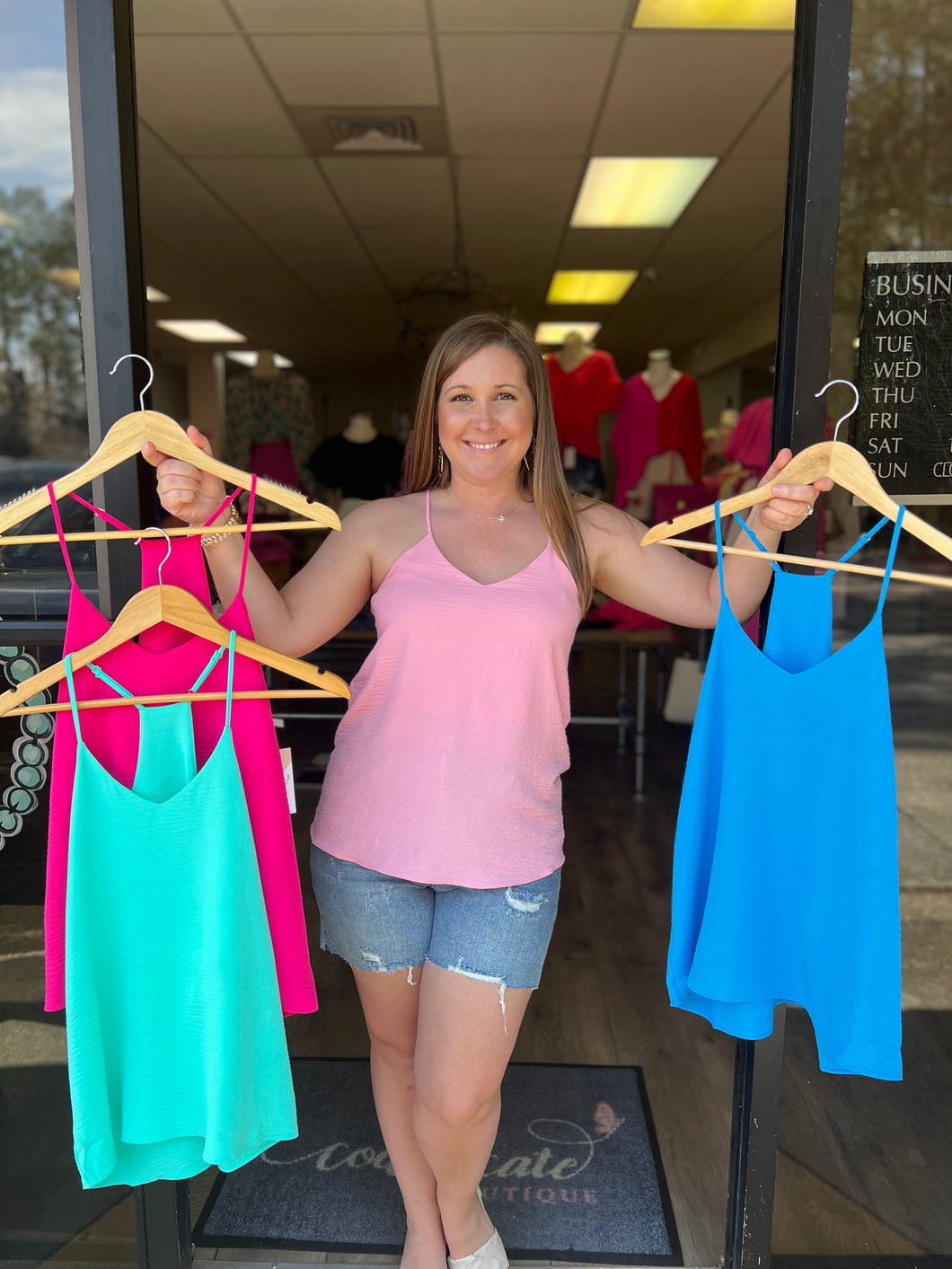 Racer Back V-Neck Cami Top