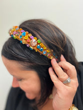 Load image into Gallery viewer, F4759 Velvet Rhinestone and floral headband
