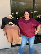 Load image into Gallery viewer, VT31156 Satin Contrast Top