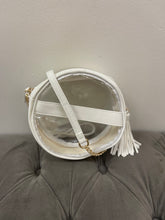 Load image into Gallery viewer, Round clear crossbody purse