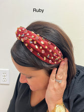 Load image into Gallery viewer, F2856 Corduroy Rhinestone Headbands