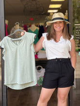 Load image into Gallery viewer, SW25112397 Solid Flutter sleeve top