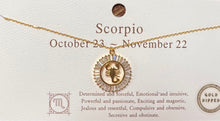 Load image into Gallery viewer, Gold Dipped Zodiac Necklace