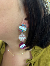 Load image into Gallery viewer, Acrylic Christmas Dangle Earrings