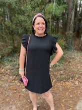 Load image into Gallery viewer, G9319-2 Solid Ruffle Cap Sleeve Dress