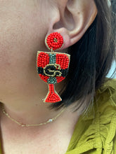 Load image into Gallery viewer, Beaded Christmas Earrings