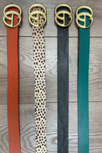 Load image into Gallery viewer, Worn Gold Buckle Belt