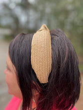 Load image into Gallery viewer, Raffia Knotted Headband