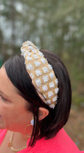 Load image into Gallery viewer, Checkered Knotted Headband