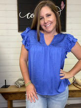 Load image into Gallery viewer, GT3865 V Neck Ruffle Top