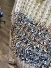 Load image into Gallery viewer, VT51540 TWEED COLOR BLOCK SWEATER TOP