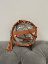 Load image into Gallery viewer, Round clear crossbody purse