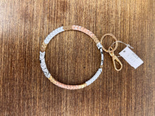 Load image into Gallery viewer, Chevron beaded key rings