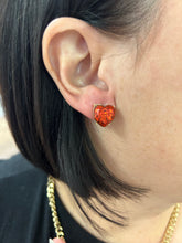 Load image into Gallery viewer, Glitter Heart Stud Earrings