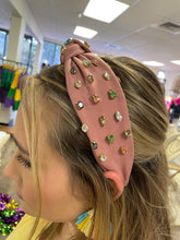 Load image into Gallery viewer, Multi Color Jewel Knotted Headbands
