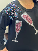 Load image into Gallery viewer, KT230234 Beaded Champagne Sweatshirt
