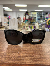 Load image into Gallery viewer, Polarized Sunglasses- Black with gold side detail