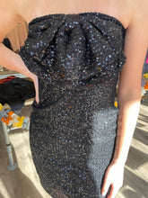 Load image into Gallery viewer, H42876 Sequin Bow Mini Tube Dress