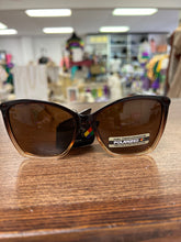 Load image into Gallery viewer, Polarized Sunglasses- Brown with gold side detail
