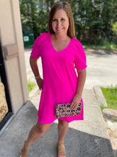 Load image into Gallery viewer, H5639 Detailed shoulder dress